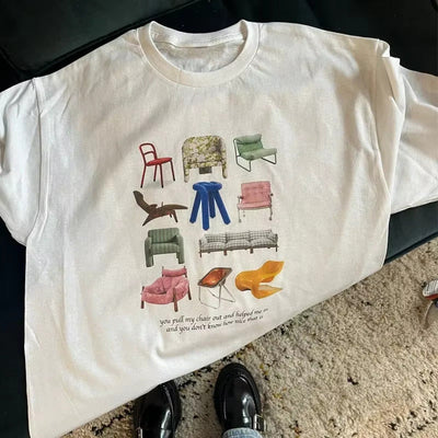 Annika | Künstlerisches Aesthetic-Hemd mit Print