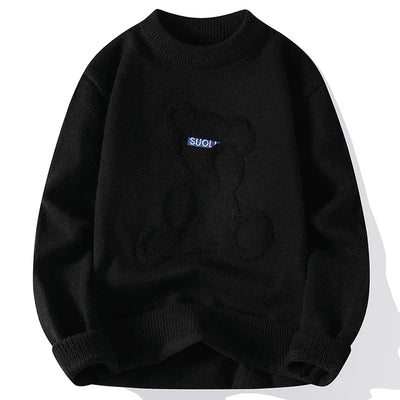 Marlon – Jacquard-Pullover mit Bärenmuster für Herren