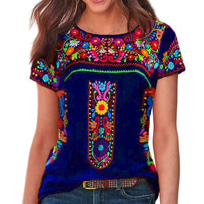 Rosalie | Kurzarm-Shirt mit Rundhalsausschnitt