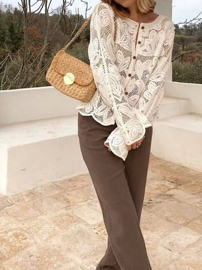 Ida | Elegante Gehäkelte Stricktop