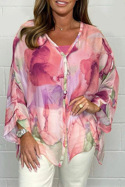 Barbara | Elegante farbenfrohe Bluse