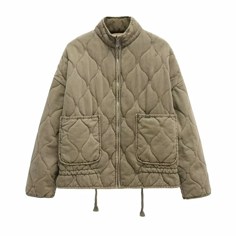 Kuschelige Winterjacke mit Taschendetails