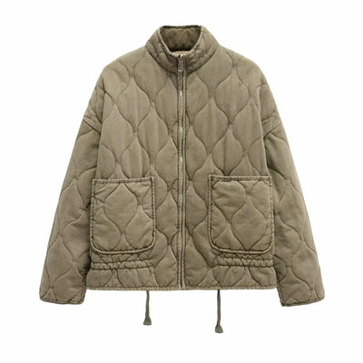 Kuschelige Winterjacke mit Taschendetails