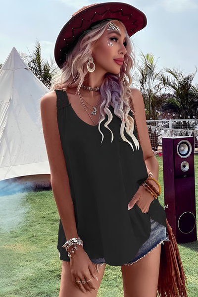Isabelle | Ärmellose Boho-Topp