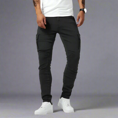 Marco – Multifunktionale Herren Denim Cargo Jeans