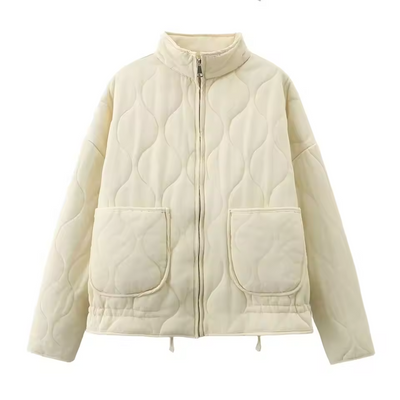 Kuschelige Winterjacke mit Taschendetails