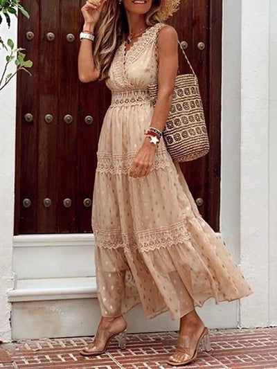 Selene® | Elegantes langes Boho-Ibiza-Kleid