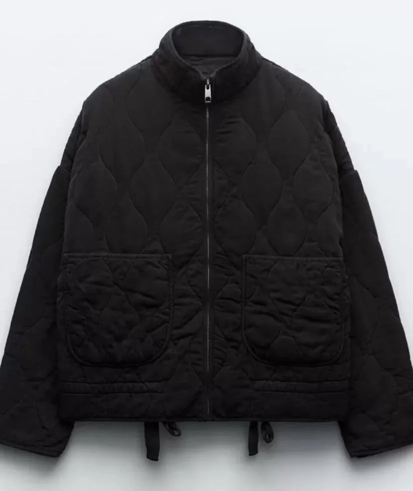 Kuschelige Winterjacke mit Taschendetails
