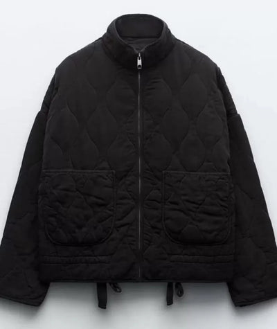 Kuschelige Winterjacke mit Taschendetails