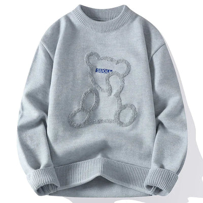 Marlon – Jacquard-Pullover mit Bärenmuster für Herren