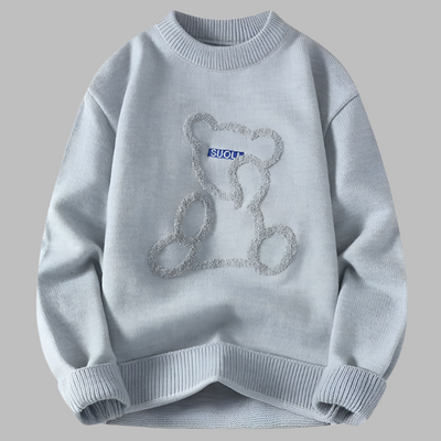 Marlon – Jacquard-Pullover mit Bärenmuster für Herren