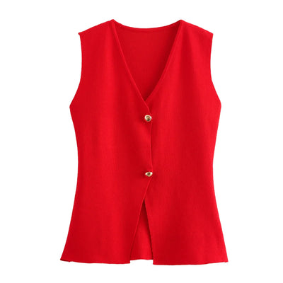Via – Elegante Strick-Slim-Westen für Damen