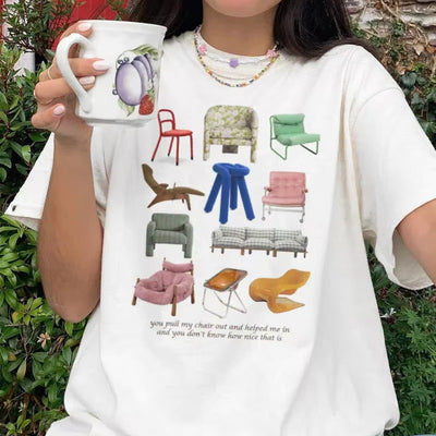Annika | Künstlerisches Aesthetic-Hemd mit Print
