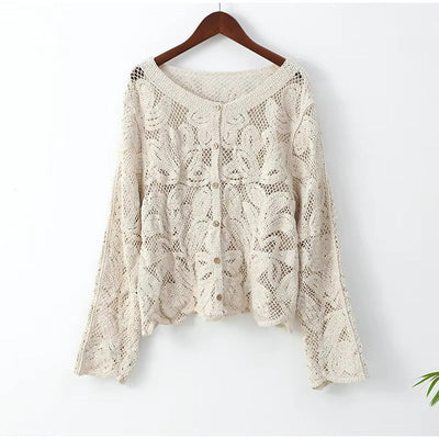 Ida | Elegante Gehäkelte Stricktop