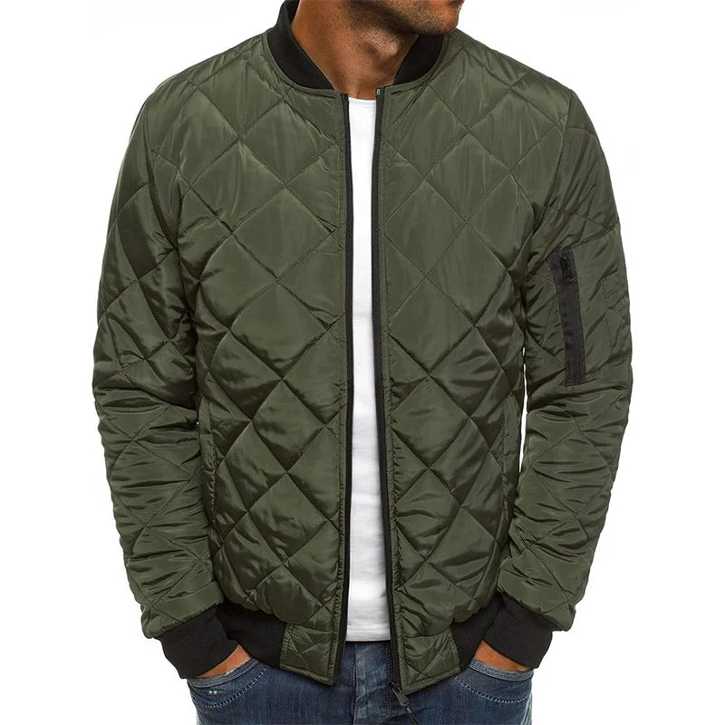 Bequem Jacke mit Rautenmuster
