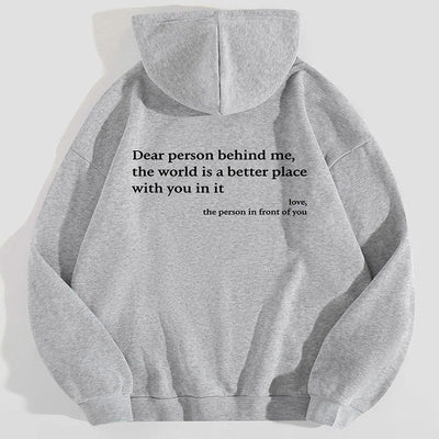 Oversized Hoodie mit Statement | Herzliche Botschaft | Kuscheliger Streetstyle