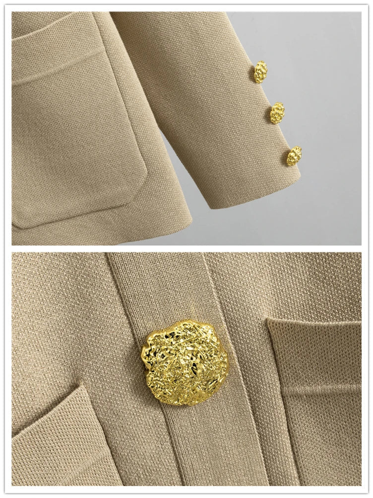 Elegantes Dreiteiliges Set | Blazer, Top & Weite Hose | Zeitloser Chic