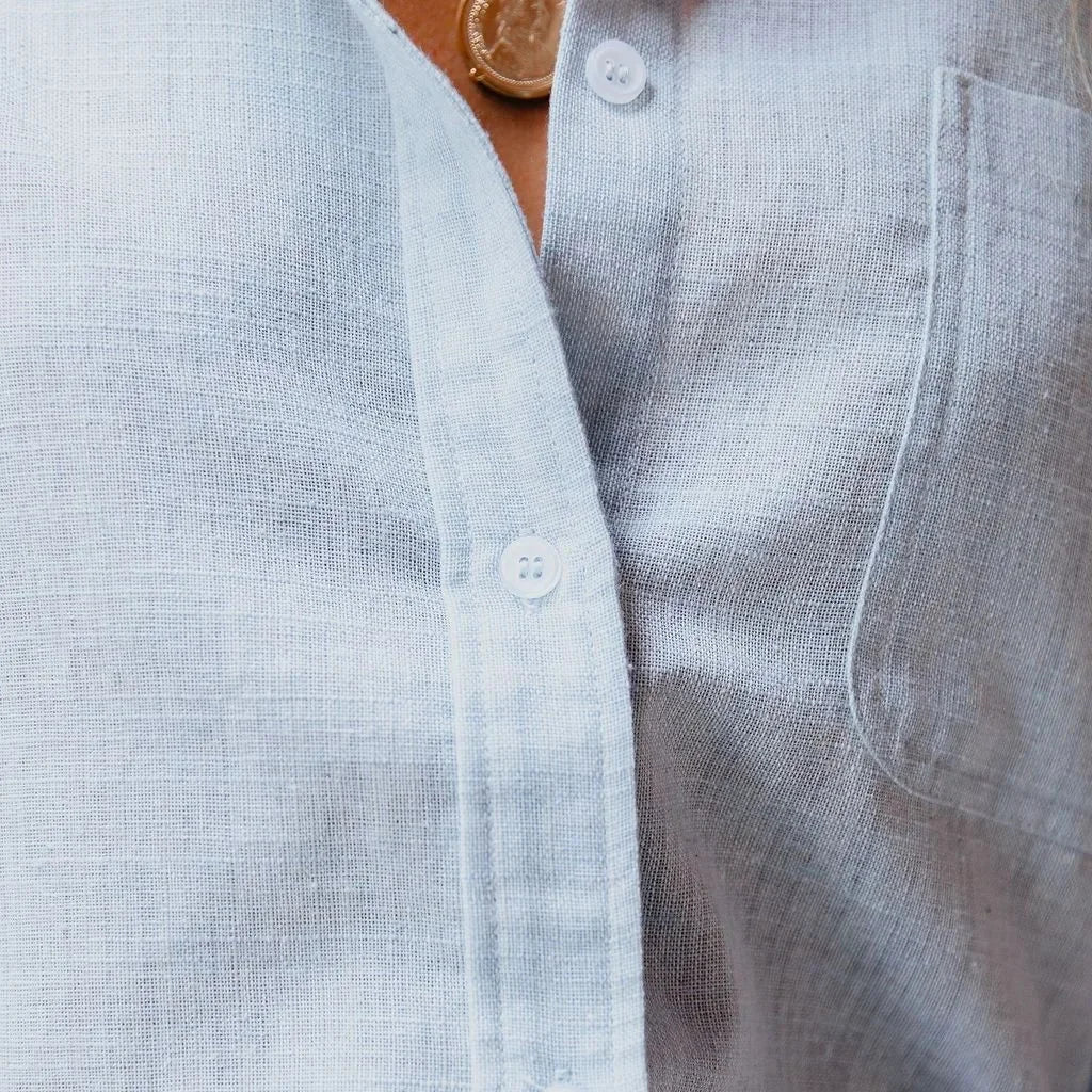 Monika | Leichte und Luftige Baumwoll-Leinen Bluse für Frauen