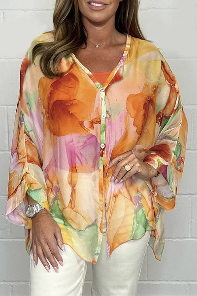 Barbara | Elegante farbenfrohe Bluse