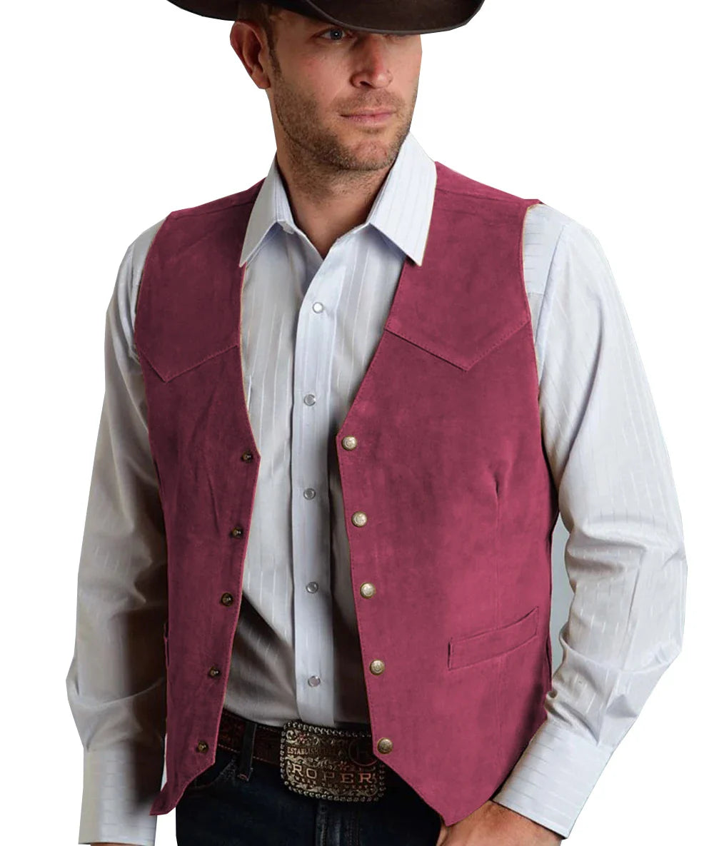 Herren Trachtenhemd | Geknöpftes Vest