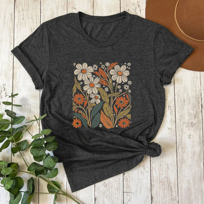 Silke | Vintage Wildflower Hemd für Damen