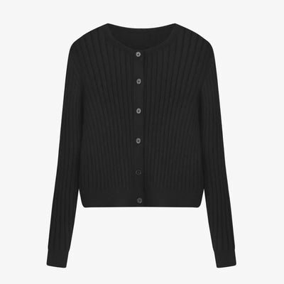 Elegantes Satinkleid - Stricktop-Kombinationsset