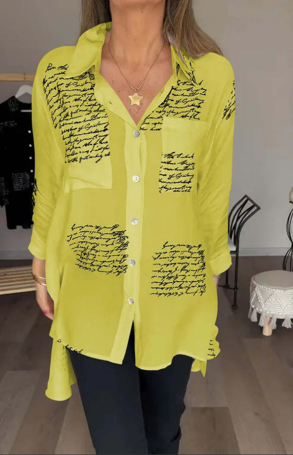 Greta | Trendige Bluse mit Schlitz-Detail