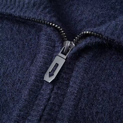 100% Cashmere Quater Zip Pullover
