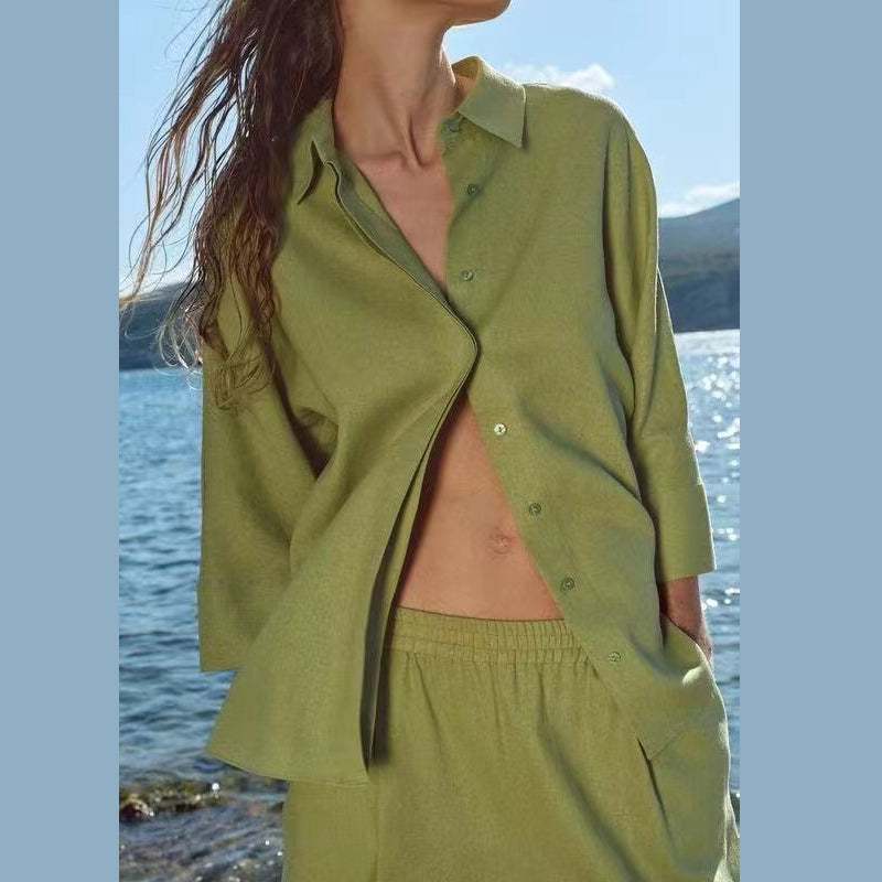 Amelie | Mühelose Casual Basic Hemd Set