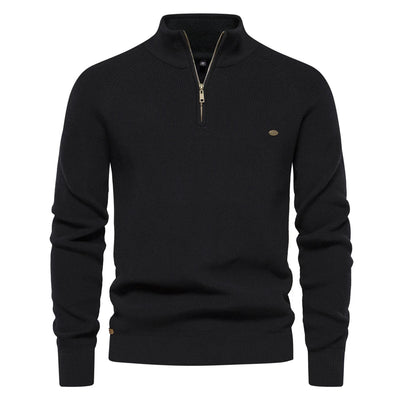 Pullover mit halbem reißverschluss