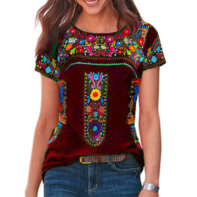 Rosalie | Kurzarm-Shirt mit Rundhalsausschnitt