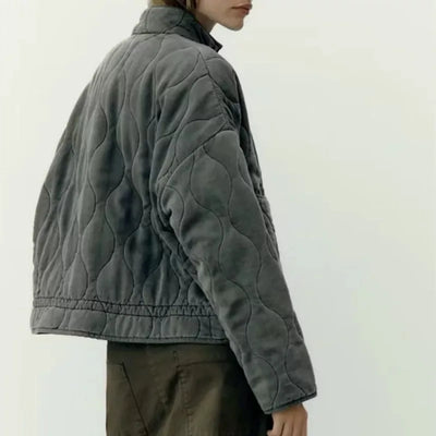 Kuschelige Winterjacke mit Taschendetails