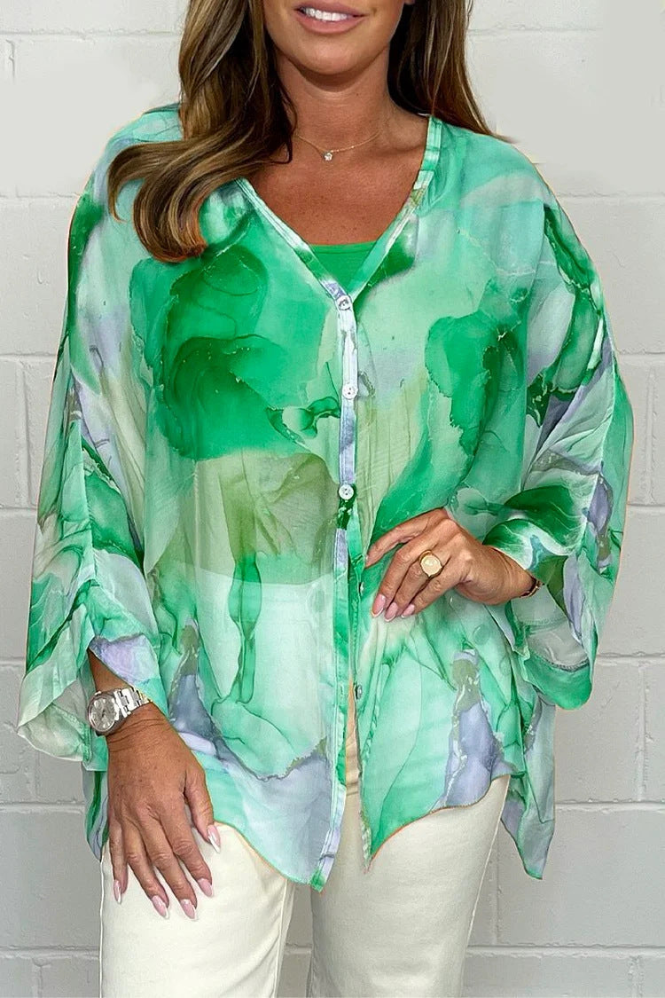 Barbara | Elegante farbenfrohe Bluse