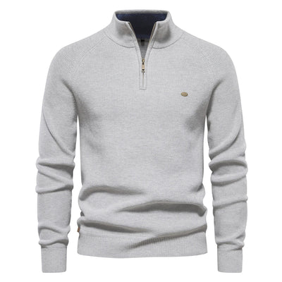 Pullover mit halbem reißverschluss