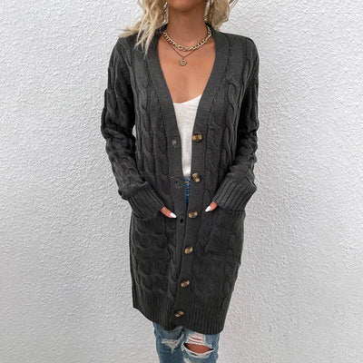 Marissa – Strickjacke mit Zopfmuster für Damen