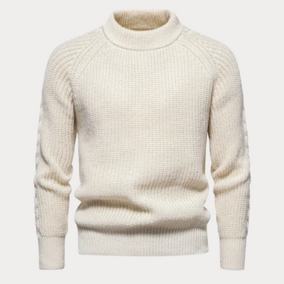 Lässiger Pullover mit Rundhalsausschnitt für Herren