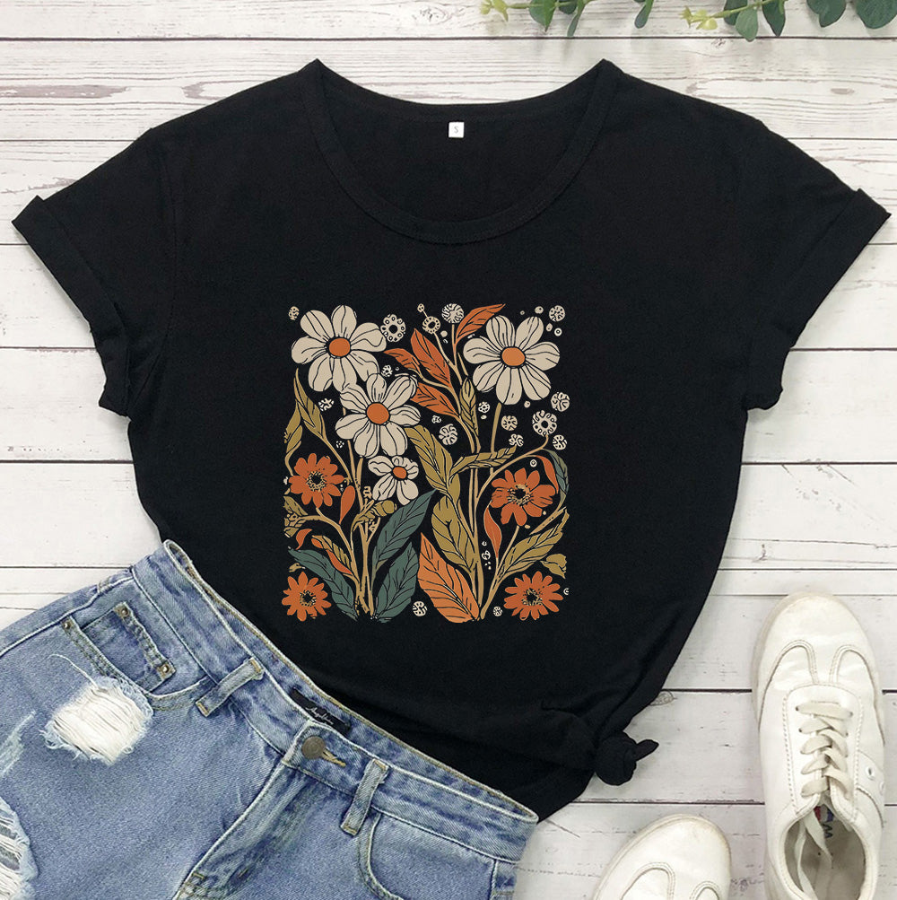 Silke | Vintage Wildflower Hemd für Damen