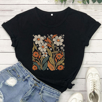 Silke | Vintage Wildflower Hemd für Damen