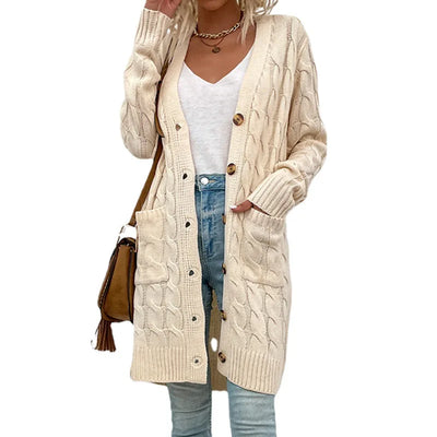 Marissa – Strickjacke mit Zopfmuster für Damen