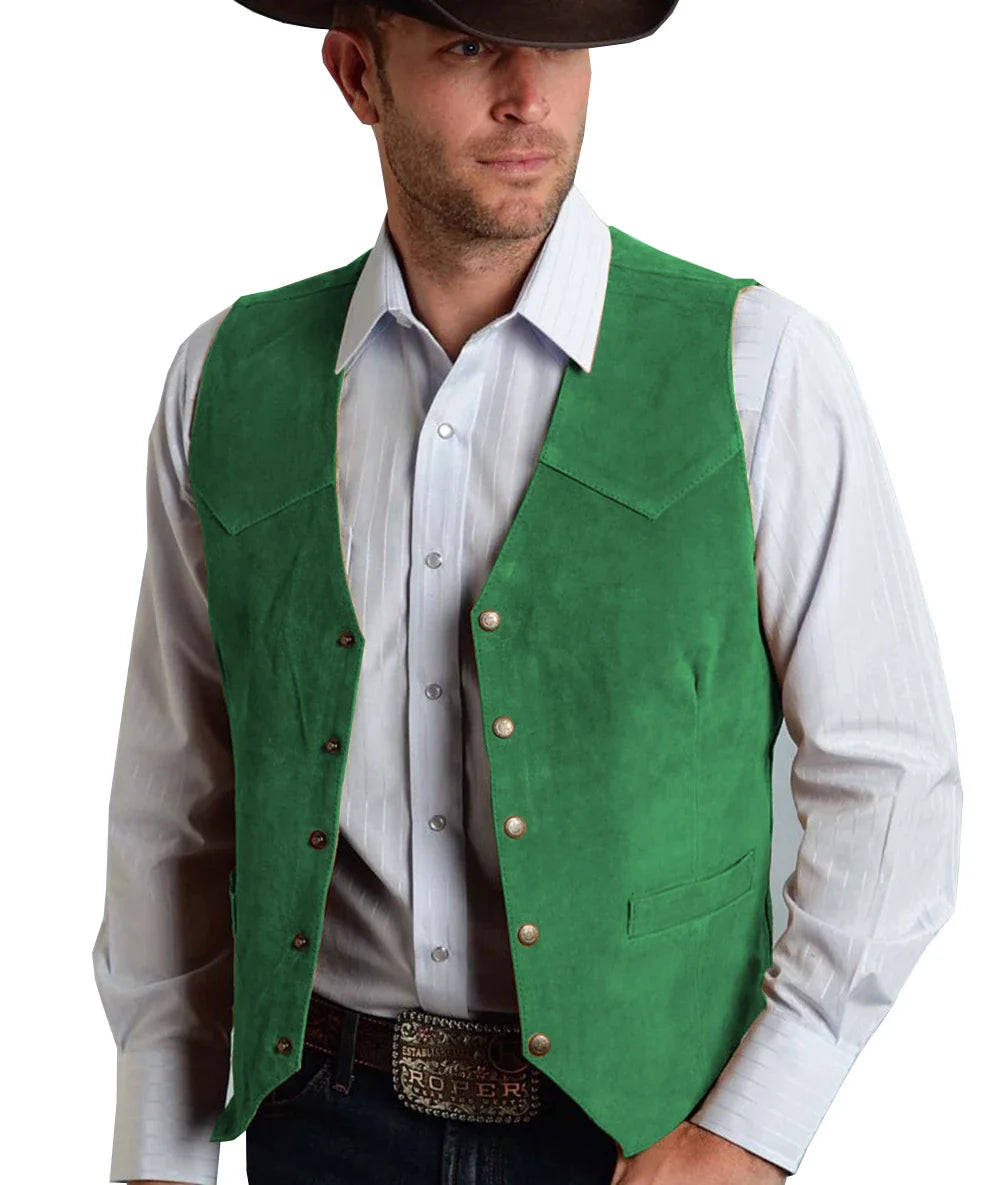 Herren Trachtenhemd | Geknöpftes Vest