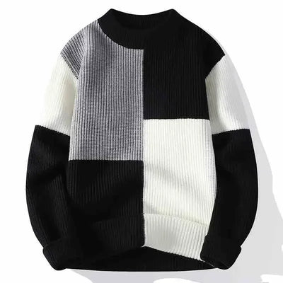 Matteo – Klassischer Plaid Strickpullover für Männer