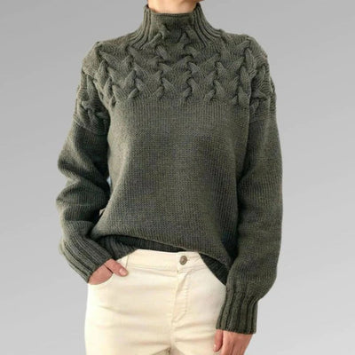 Angelika | Gestrickter Rollkragenpullover für Damen