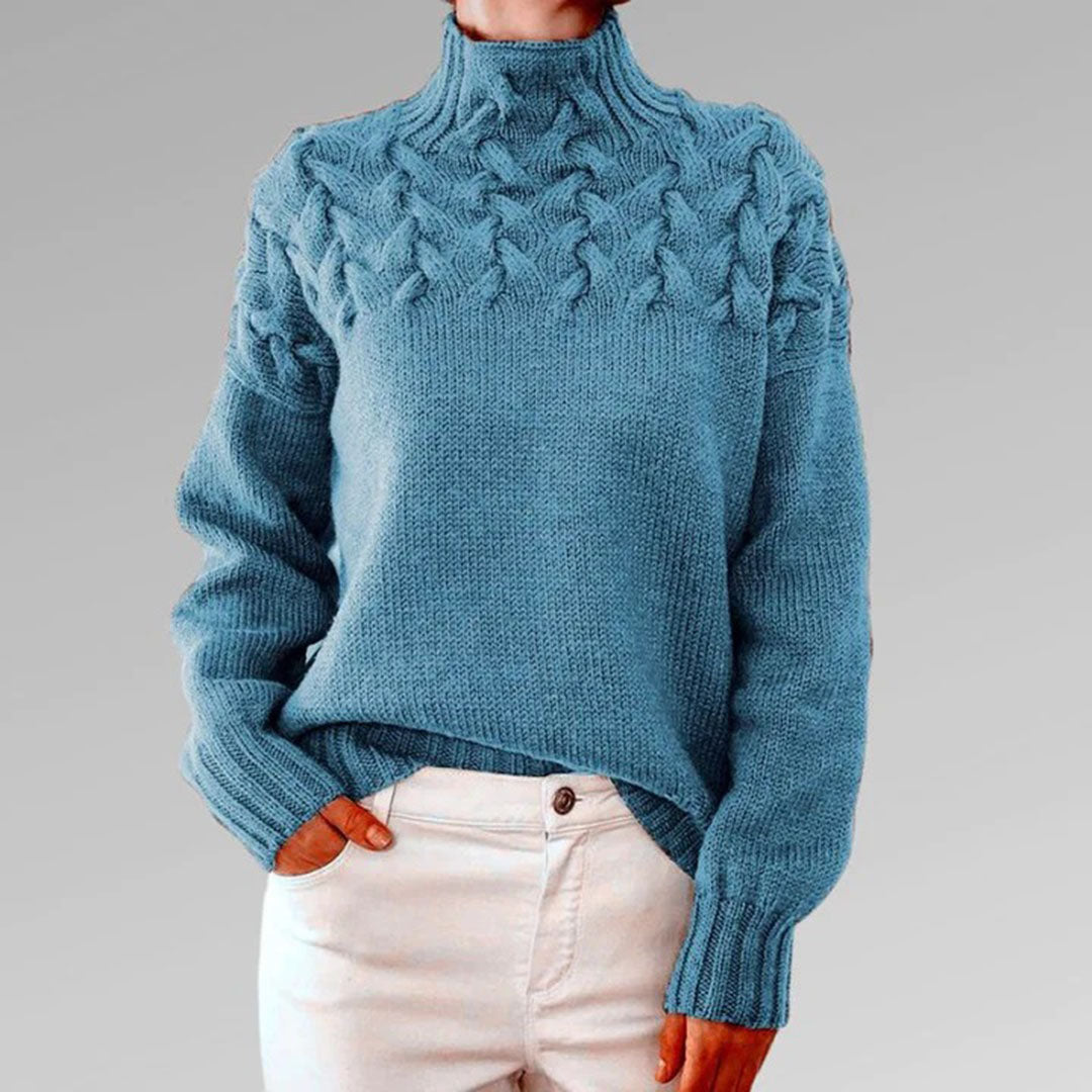 Angelika | Gestrickter Rollkragenpullover für Damen