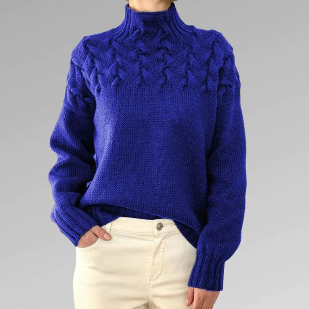 Angelika | Gestrickter Rollkragenpullover für Damen