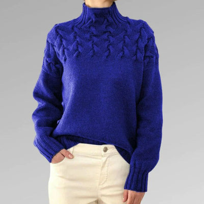 Angelika | Gestrickter Rollkragenpullover für Damen