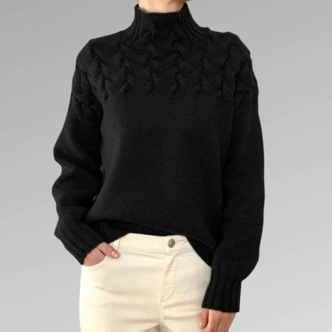 Angelika | Gestrickter Rollkragenpullover für Damen