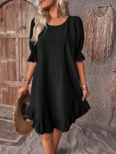 Ambrosine® | Zeitloses Rüschenkleid