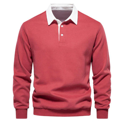 Langärmshirt Mit Polokragen