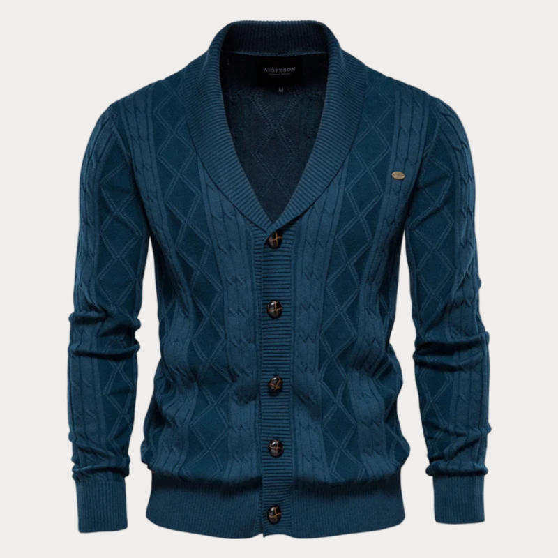 V-Ausschnitt Cardigan mit Knöpfen für Herren