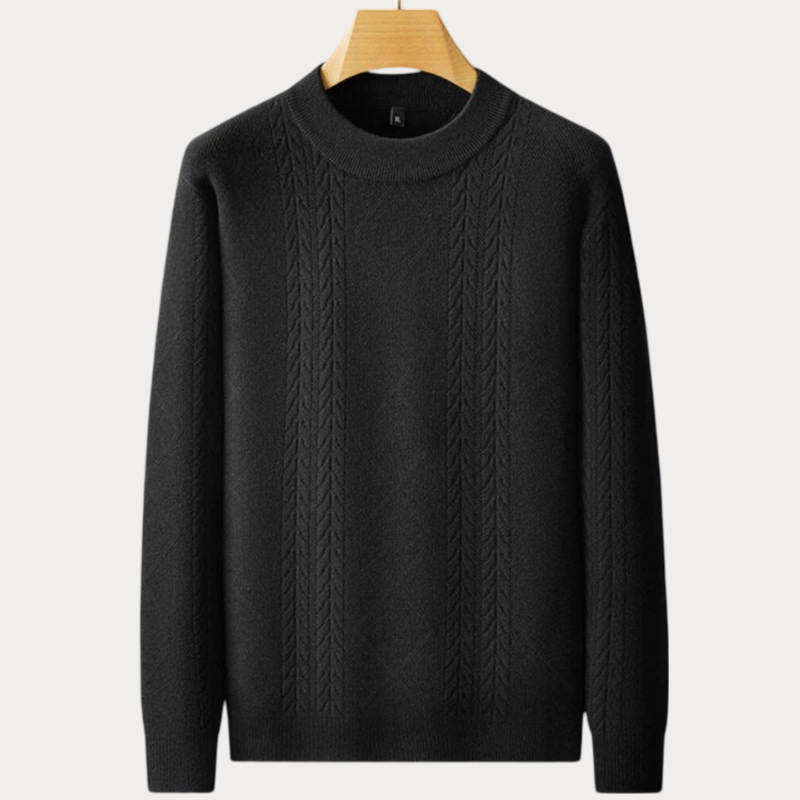 Herren Rundhals-Strickpullover